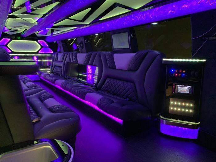 SUV limo interior – Fort Collins limo service