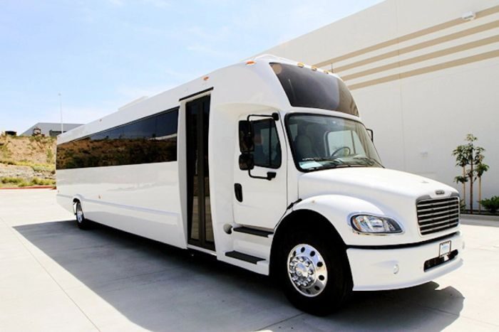 White limo bus – Fort Collins limo service